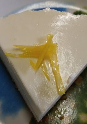 爽やかレモンのレアチーズケーキ-レシピのメイン写真