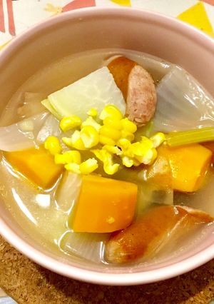 トウモロコシの芯で美味しい夏ポトフ♪-レシピのメイン写真