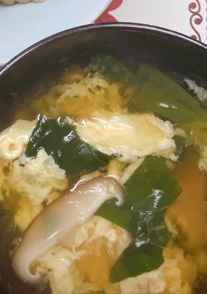 ほうれん草とたまごの味噌汁-レシピのメイン写真