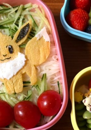 【キャラ弁】薄焼き卵でイーブイ☆ポケモン-レシピのメイン写真