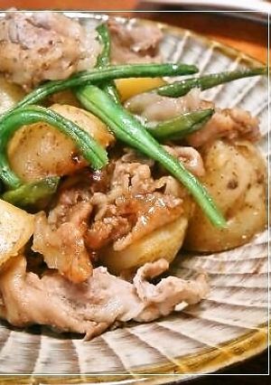 新じゃがと豚バラ肉のてり煮♪-レシピのメイン写真