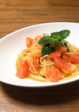 トマトとバジルの冷静パスタ-レシピのメイン写真