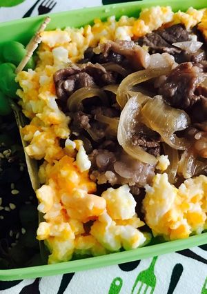 牛丼弁当-レシピのメイン写真
