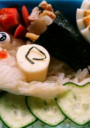 笹かまカタツムリ　お弁当-レシピのメイン写真