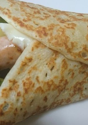 朝からもりもりサラダクレープ-レシピのメイン写真