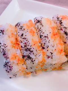 お弁当に!しましま ふりかけご飯-レシピのメイン写真