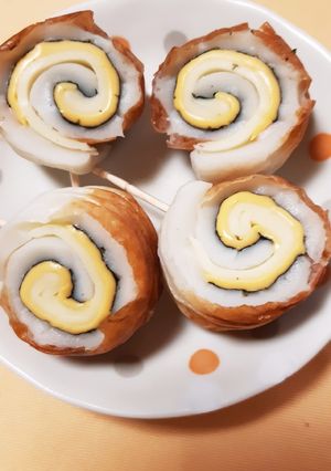 お弁当に！ダブルチーズのちくわロリポップ-レシピのメイン写真