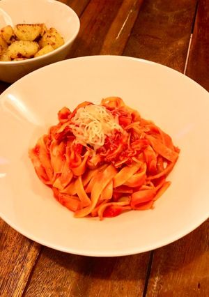 缶詰だけで簡単本格トマトパスタ-レシピのメイン写真