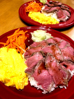 今日の夕食23ローストビーフ丼-レシピのメイン写真
