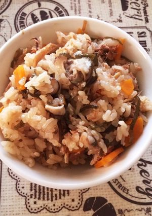 塩昆布とツナの炊き込みご飯♪-レシピのメイン写真
