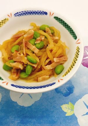 【病院】切干大根とベーコン煮【給食】-レシピのメイン写真