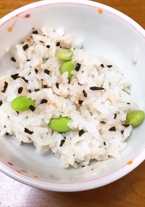 枝豆と塩昆布の混ぜごはん-レシピのメイン写真