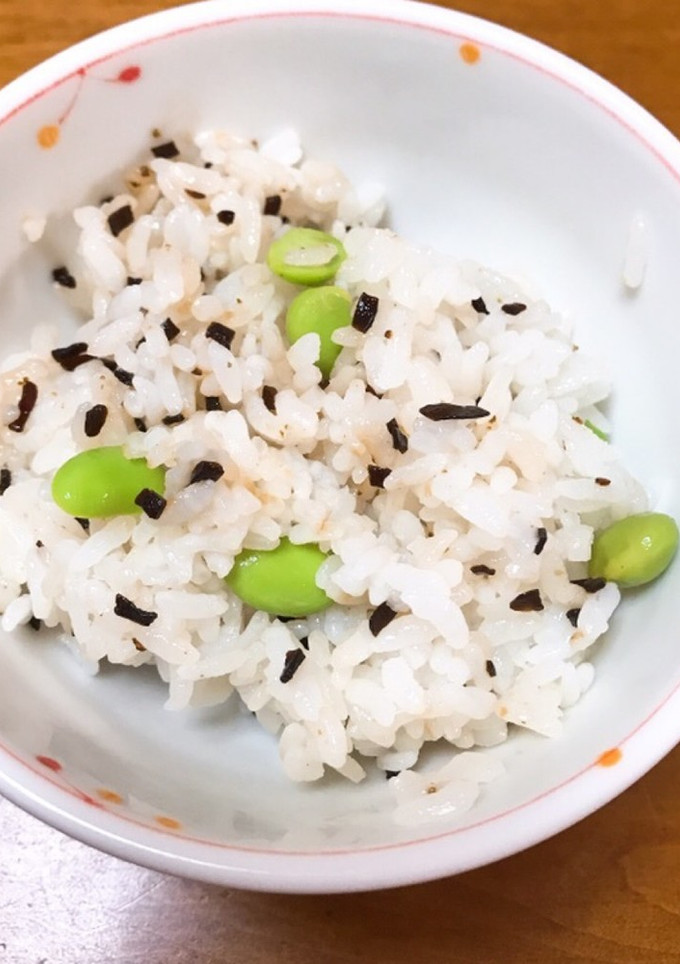 枝豆と塩昆布の混ぜごはん-レシピのメイン写真