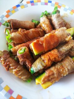 季節の野菜の肉巻き-レシピのメイン写真