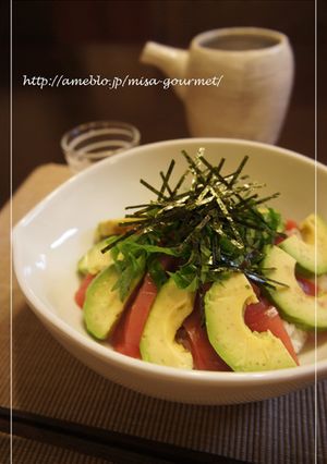 超簡単♪まぐろ・アボカド丼-レシピのメイン写真