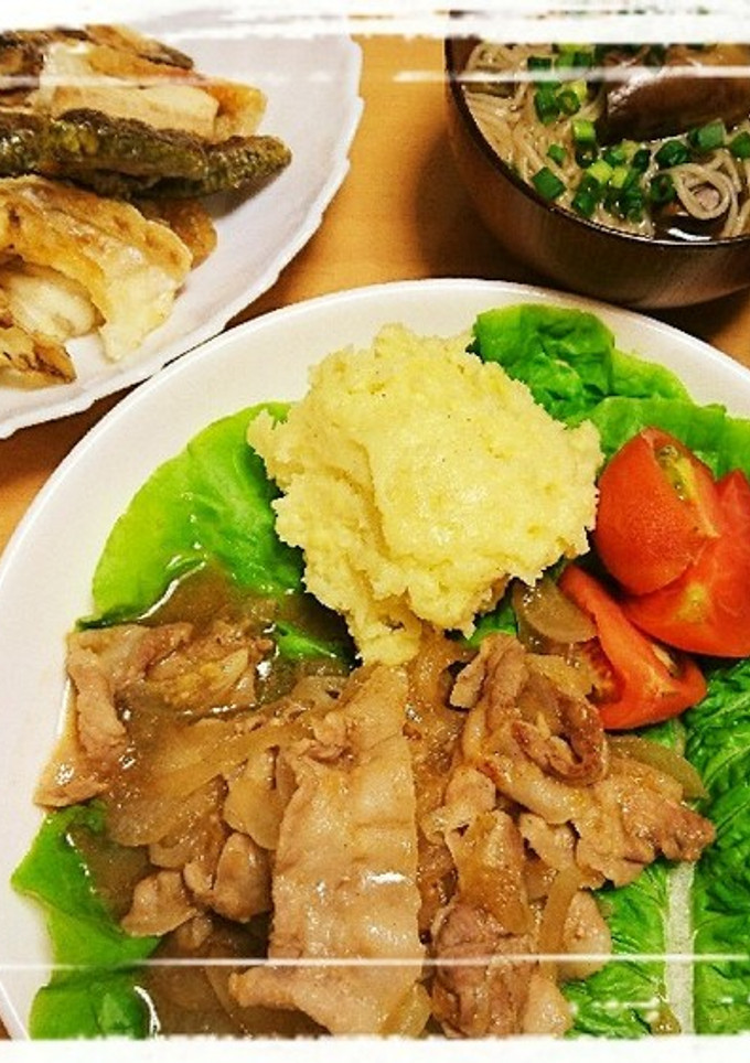 献立《メイン》しょうが焼き-レシピのメイン写真