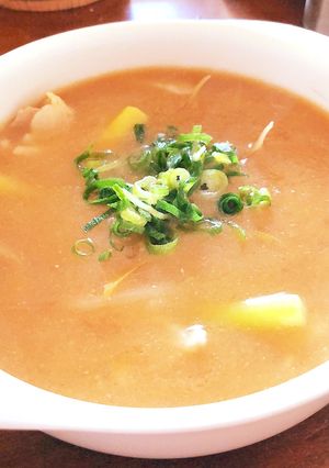 トロトロ茹で豚の残り汁で豚汁風★-レシピのメイン写真