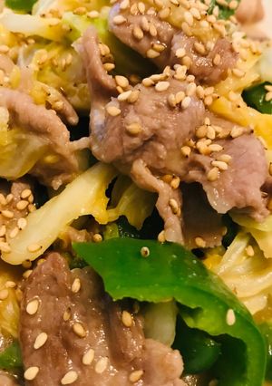 簡単で美味♡ キャベツと豚肉の味噌炒め-レシピのメイン写真