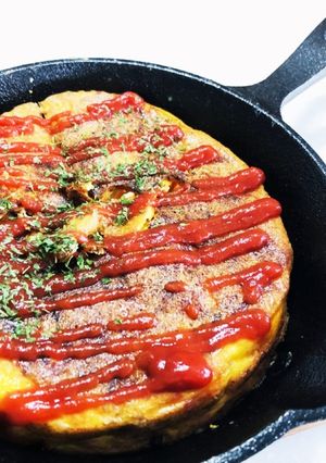 スキレットで★スパニッシュオムレツ-レシピのメイン写真