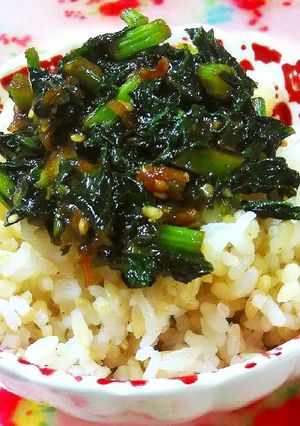 ご飯の友！！フライドオニオンと大根の葉-レシピのメイン写真