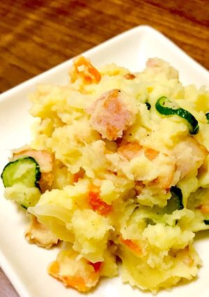 ホクホク男爵で温ポテトサラダ☆-レシピのメイン写真