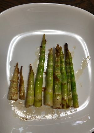 裏庭に生えていた竹の子のバター炒め！-レシピのメイン写真