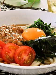 ふわとろ納豆の冷やしうどん-レシピのメイン写真
