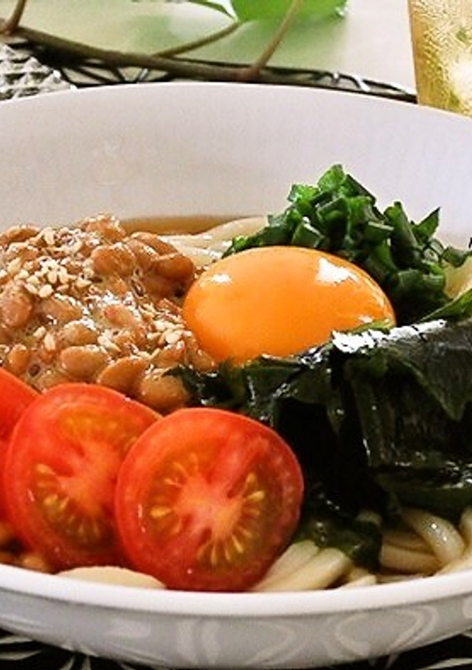 ふわとろ納豆の冷やしうどん-レシピのメイン写真