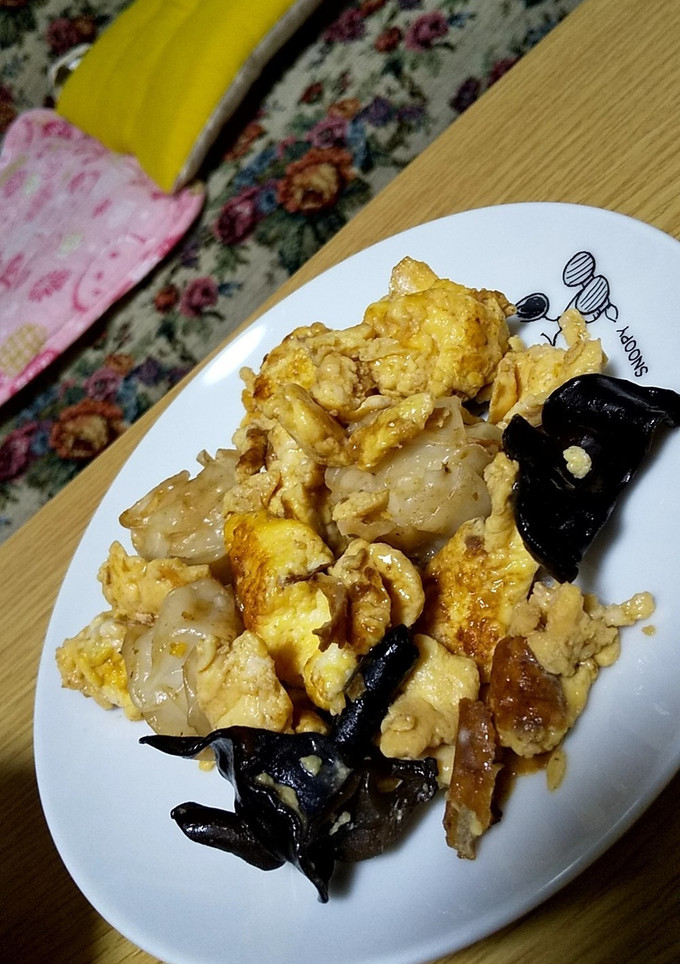 エビシューマイとキクラゲの中華卵炒め-レシピのメイン写真