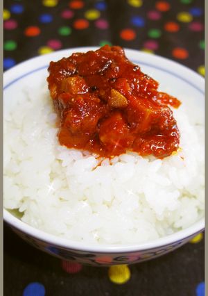 ご飯のお供食べるラー油でチーズのキムチ風-レシピのメイン写真