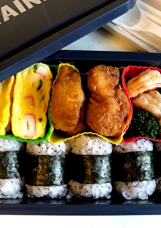 中学生弁当日記（俵型おにぎり②編）-レシピのメイン写真