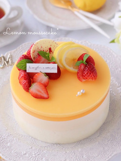 ぷるぷる♡レモンムースケーキ-レシピのメイン写真