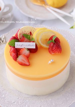 ぷるぷる♡レモンムースケーキ-レシピのメイン写真