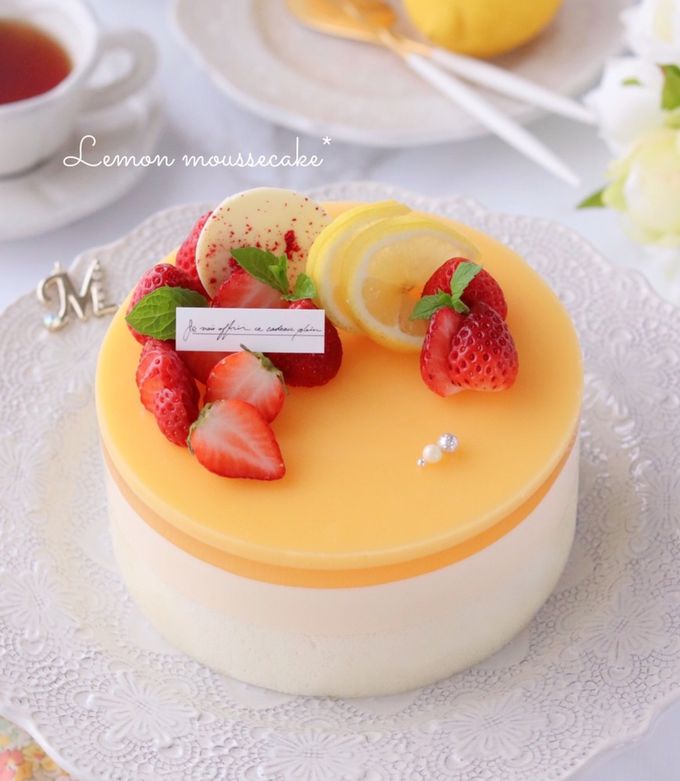 ぷるぷる♡レモンムースケーキ-レシピのメイン写真