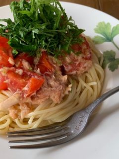トマトとツナの冷製パスタ-レシピのメイン写真