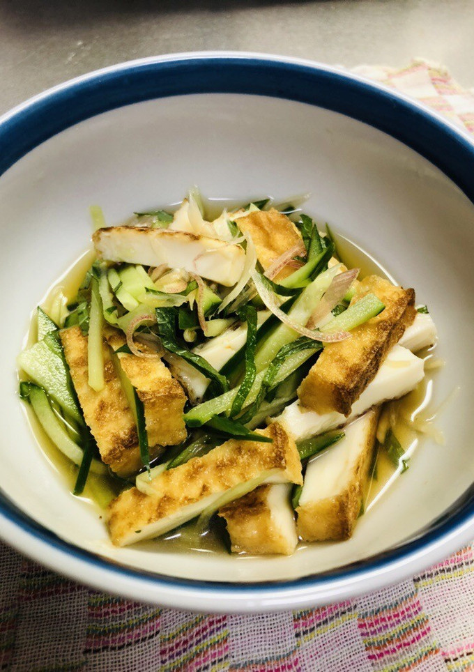 簡単ヘルシー☆厚揚げのあっさり酢の物-レシピのメイン写真