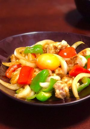 鶏もも肉と色野菜のカレー炒め-レシピのメイン写真