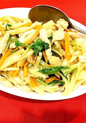 鳥胸肉セロリとか炒め-レシピのメイン写真