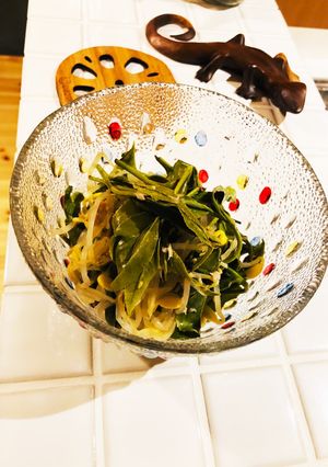 お茶の葉とツナとモヤシのおひたし-レシピのメイン写真
