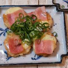 รูปของ カリッ♪ホクッ山芋ステーキ ベーコン乗せ