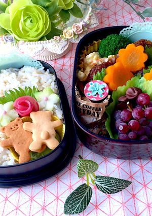6月17日 ソースカツ くま弁当 詰め方-レシピのメイン写真