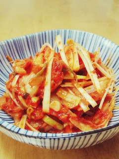 キムチ白髪葱の胡麻油和え-レシピのメイン写真