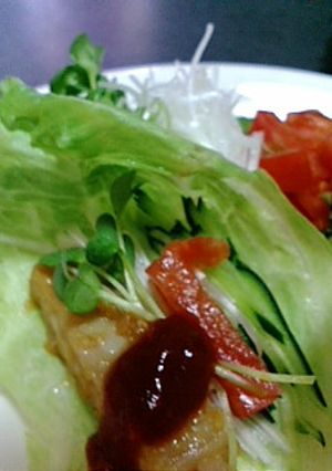 がっつりヘルシー☆味噌漬け豚の野菜巻き☆-レシピのメイン写真