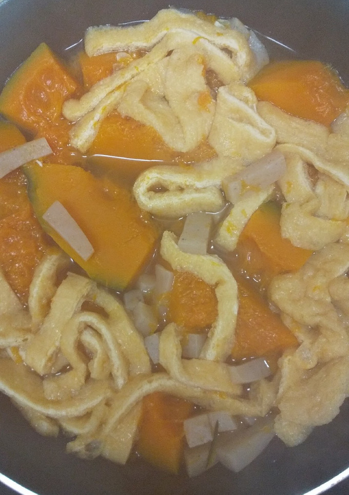 薄揚げとかぼちゃ炊いたん-レシピのメイン写真