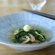 大和真菜の煮浸し桜えび餡 法蓮草小松菜も