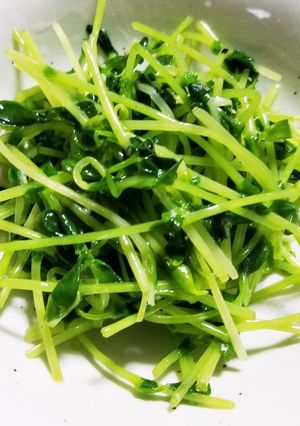 だしまろ酢de作る豆苗の酢あえ-レシピのメイン写真