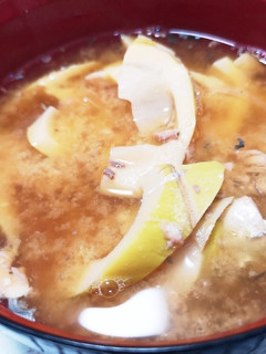 淡竹とサバ缶のお味噌汁♪。.:*・゜♪。-レシピのメイン写真