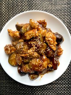 鶏と茄子の麻辣黒酢炒め-レシピのメイン写真