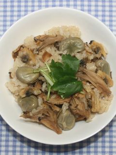 簡単☆乾燥あさりとそら豆の炊き込みご飯-レシピのメイン写真