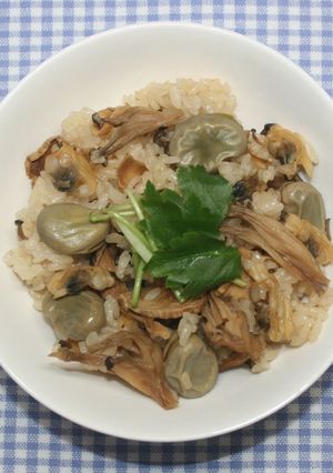 簡単☆乾燥あさりとそら豆の炊き込みご飯-レシピのメイン写真